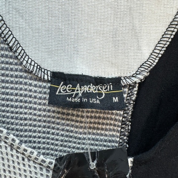 Lee Andersen NWT Grunge Rose Jumper Dress Black Grey Lagenlook Women's Medium - Picture 5 of 8